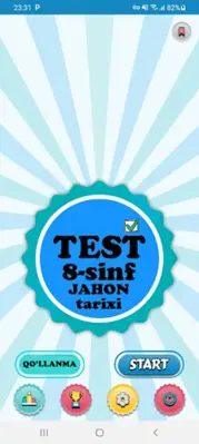 8-sinf Jahon tarixi. Umumiy te android App screenshot 4